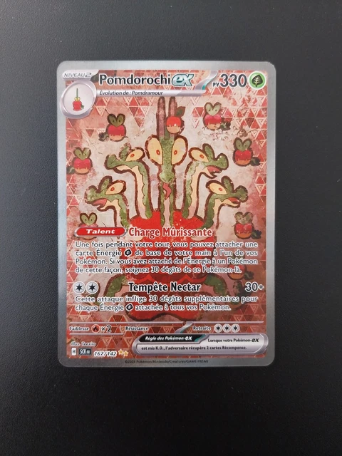 Card Collection – Pomdorochi Ex 156/142 Ultra Rare (UR) – Pokémon Écarlate Et Violet Couronne Stellaire – Carte Neuve Sous Sleeve