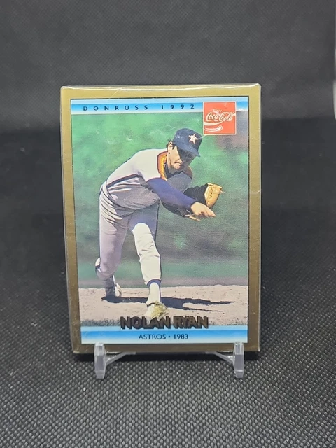 1992 Donruss Coca-Cola Coke NOLAN RYAN Astros 1983 #17 HOF - Sealed (2)