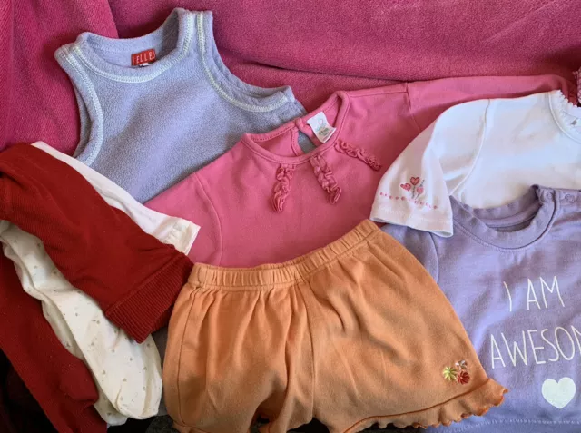 Baby clothes Bundle age 3-6 mths girls Tops shorts tights dress babygrow summer 2
