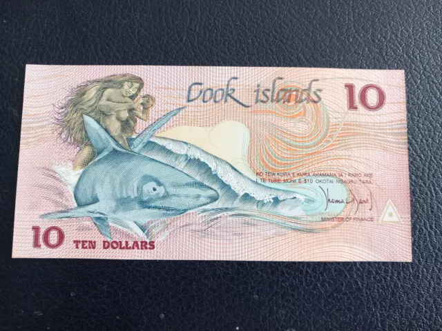 Billet Iles Cook 10 Dollars 1987
