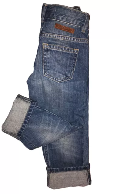 BURBERRY Children Boys 5 Pocket Mini  Swaine Blue Jeans Adjustable Waist 2Y 92cm