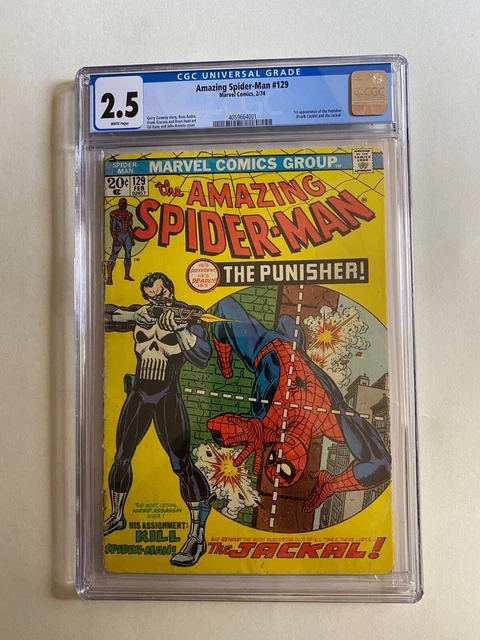 Amazing Spider-Man #129 CGC 2.5 1974 4059664001 1st app. Punisher, Jackal
