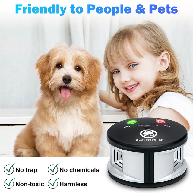 For Ultrasonic Mouse Repellent Squirrel Repeller Rodent Detector Rat Deter US
