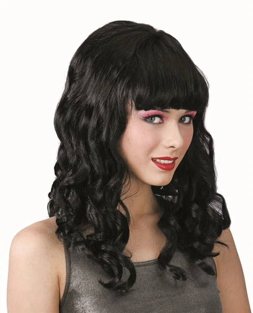 Parrucca Da Strega Smiffys Nera - Lunghezza 61cm Per Costumi E Travestimenti - Foto 5