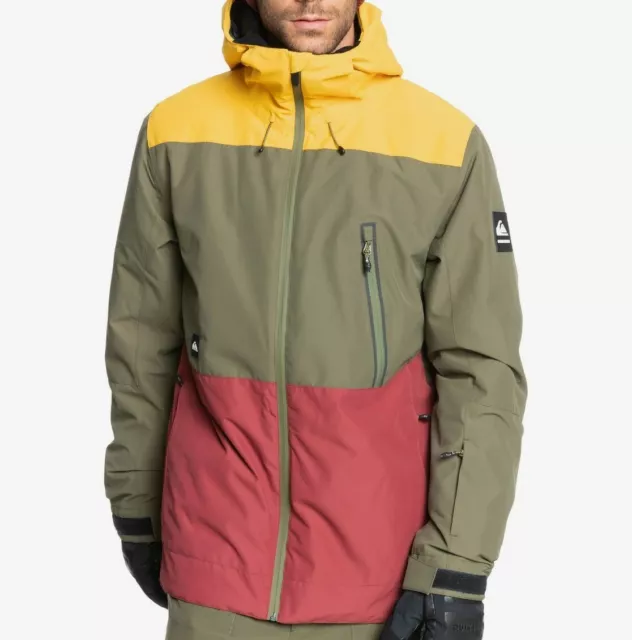 QUIKSILVER Men's SYCAMORE Snow Jacket - CRE0 - Large - NWT