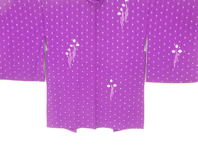 6759250: Japanese Kimono / Antique Haori / All Shibori / Abstract Flower