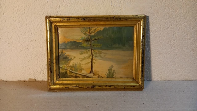 dipinto antico paesaggio
