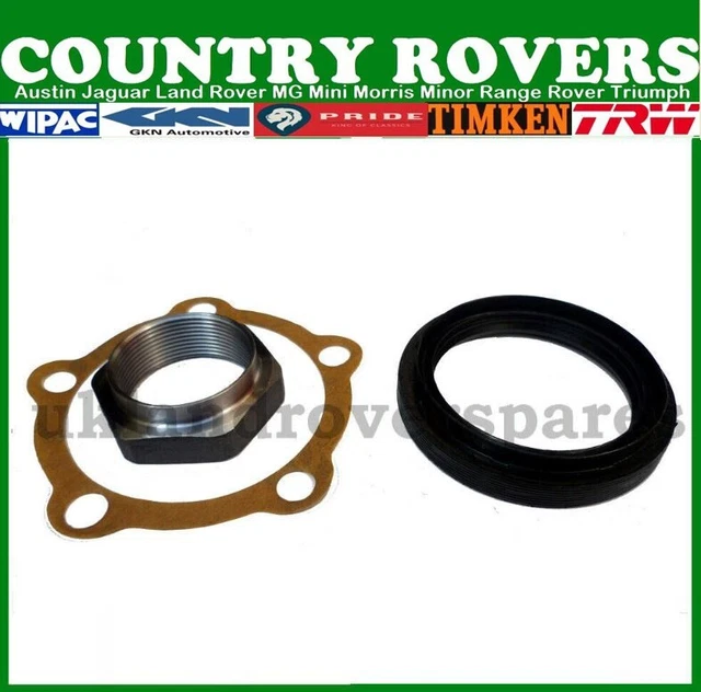 LAND ROVER DEFENDER Td5 Puma Hub Oil Seal Gasket Stake Nut Kit