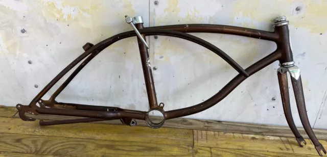 1968 Schwinn Bicycle Stingray original BROWN RUN-A-BOUT Frame 1968 Schwinn Bicycle Stingray original BROWN RUN-A-BOUT Frame