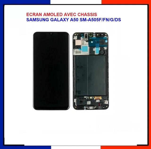 Écran Samsung A50 Ecran A50 Samsung Galaxy A50 Noir A505F Amoled Avec Empreinte