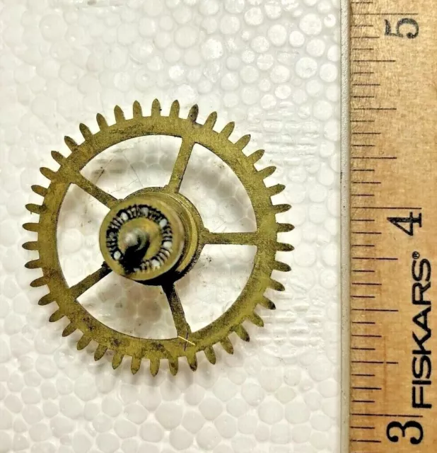 Old Seth Thomas 89I Clock Movement Time Side 3rd Wheel (K7740)