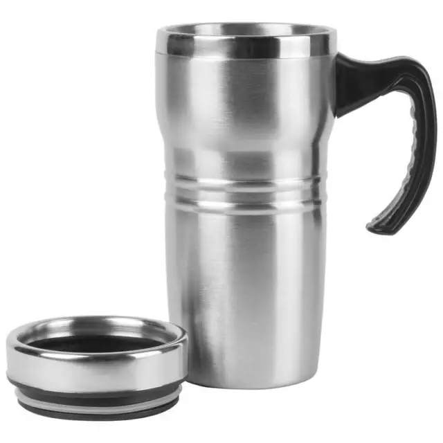 16oz Insulated COFFEE TRAVEL MUG Stainless Steel Liner Thermos Tea Cup Tumbler