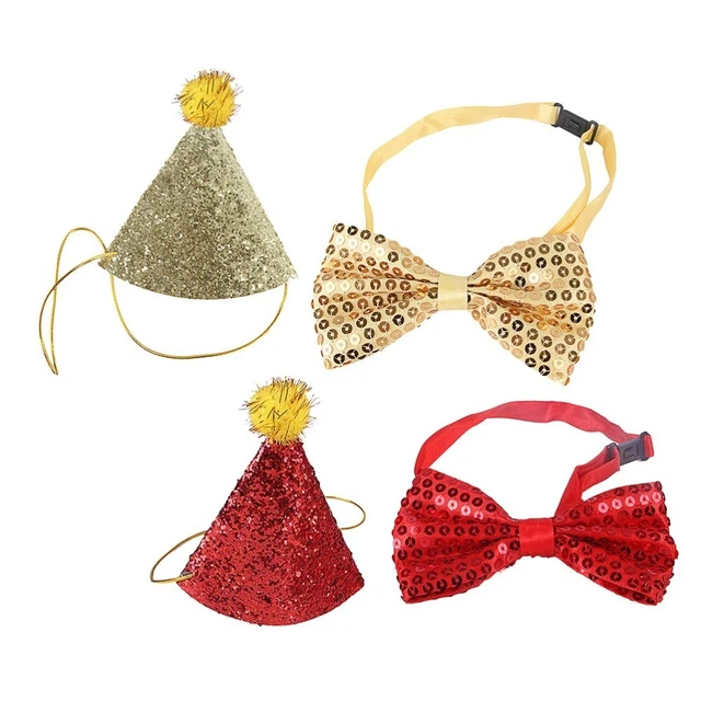 Santa Hundekostüm Mädchen Schmuckset Binden Plastikpailletten
