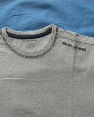DKNY Unisex Arancione Manica Lunga Cotone Top Età 8 NUOVO CON ETICHETTA 