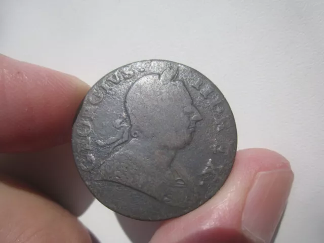 1775 Great Britain Uk Half Penny