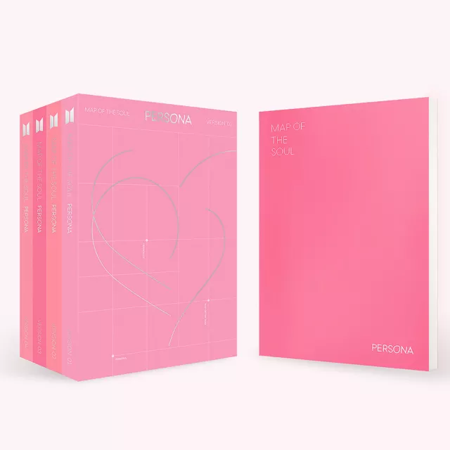 BTS MAP OF THE SOUL:PERSONA Album 4Ver SET+4p POSTER+8Buch+8Karte+4Film+TRACKING