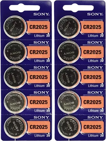 10 X Sony Murata Brand Cr2025 3V Lithium Battery Batteries Shipped Sydney