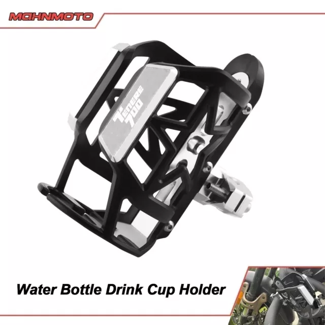 For 2019-2024 Yamaha Tenere 700 Beverage Water Bottle Drink Cup Holder Bracket .