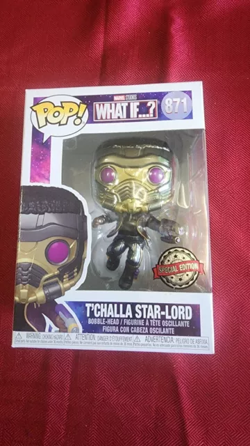 Funko Pop Star Lord Tchalla Marvel What If Special Edition Metallic 871 -  Action Figures - AliExpress