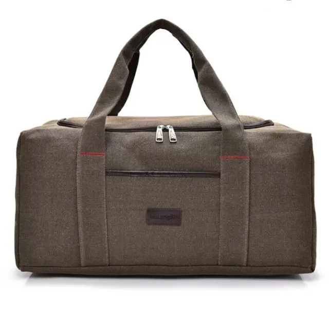 Military Canvas Duffle Gym Sports Travel Luggage Handbag Tote Shoulder Bag 26”
