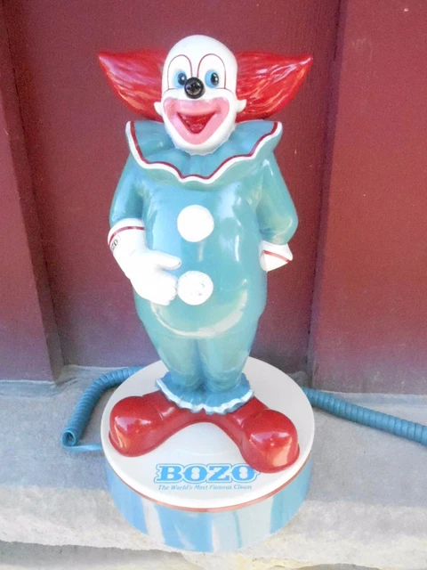 1988 VINTAGE BOZO The World's Most Famous Clown Telephone