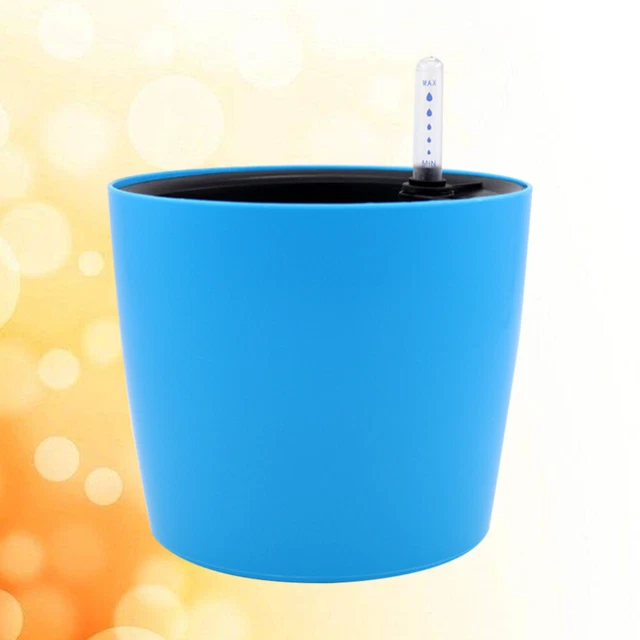 Self Watering Flowerpot White Plant Pots White Planters Green Plants