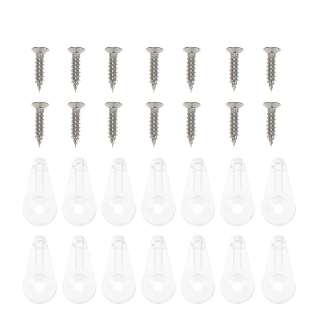 30 piezas clips de retención soporte para espejo montaje vidrio colgante de pared