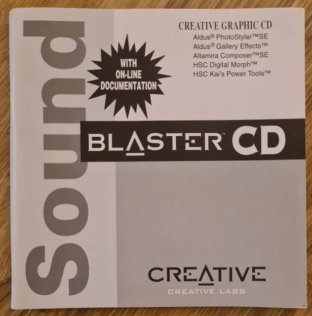 Sound Blaster CD - Creative Graphic CD Manual Only