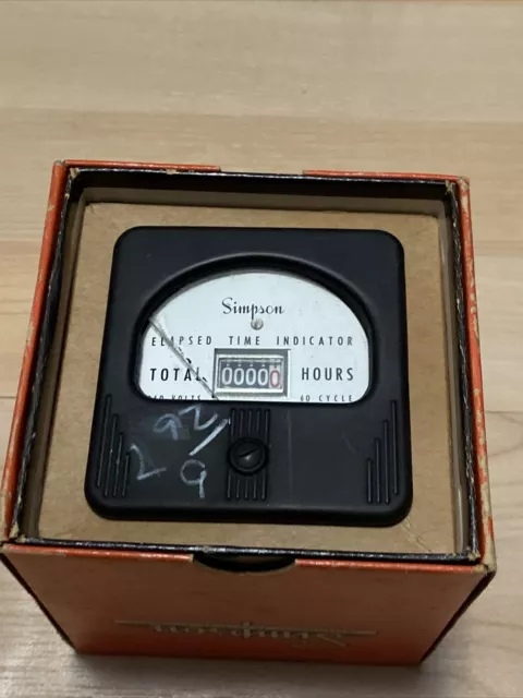 Simpson 57ET Elapsed Time Indicator 3590 115 V 60 Hz