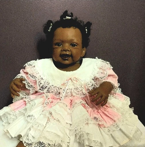 Vintage Lid'l Dolly's Full Circle Party Pageant Ruffles Lace Pink Dress Size 6m
