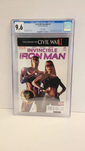 Invincible Iron Man #7 CGC 9.6 third print 2016 1st Riri Williams