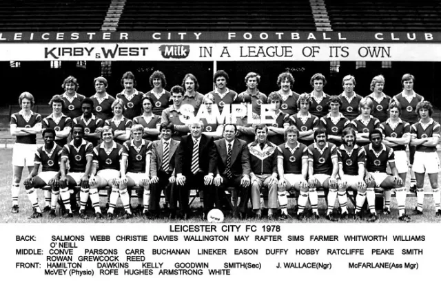 Leicester City FC 1978 Team  Photo