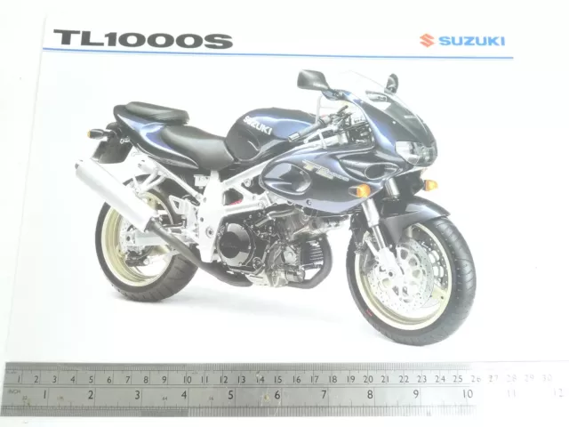 Suzuki TL1000S Genuine 2 page Brochure November 1998