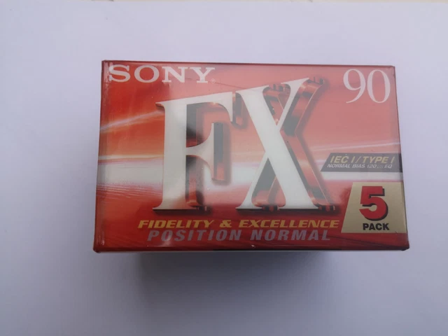 Lot de 3 cassettes sous blister SONY HF C-90HFC Audio Cassette Tape