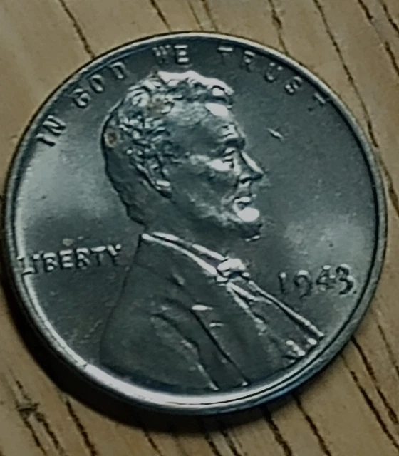 1943 Lincoln Wheat Penny Blue Steel!