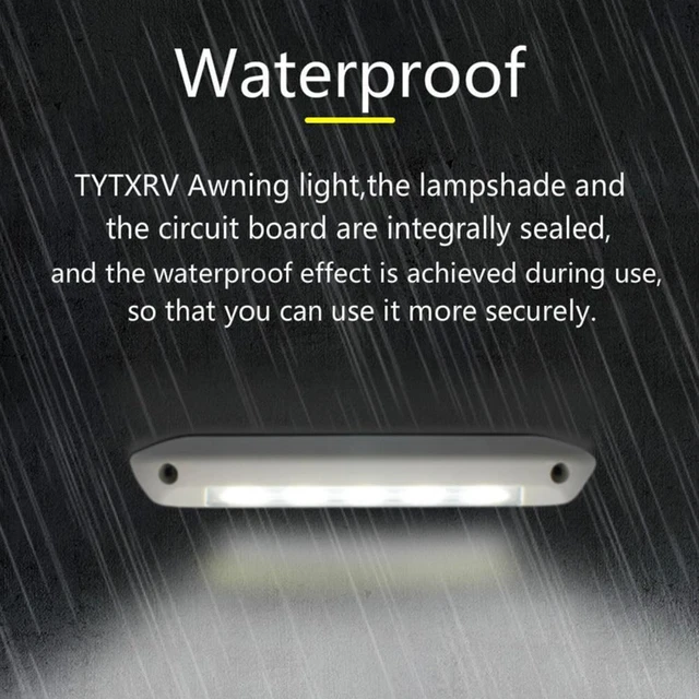 RV LED AWNING Porch Light RV Van Camper Trailer Exterior Lamp for 12V