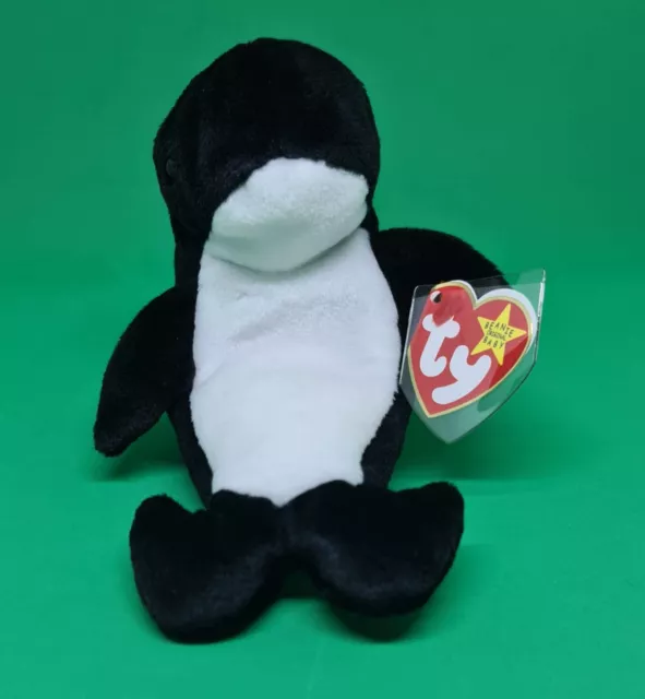 WAVES the whale ~ TY Beanie Babies ~ MWMT ~ In Hand In Oz ~ HTF ~ Retired