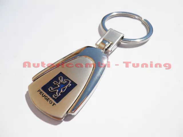 Coque clé,Porte clés de Voiture en cuir Pour Peugeot 107 206 207