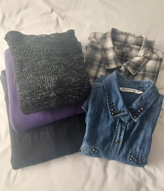WOMENS QUALITY CLOTHES ASSORTMENT GAP TEZENIS FORMULA BLUENOTES S/M 5 x TOPS