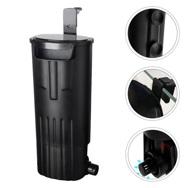 148GPH Turtle Tank Filter 8W Adjustable Water Flow, Aquarium Filter For Low Water Level Tank, Turtle Filter Quiet Waterfall Fish Tank Filter For 10-30