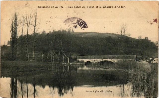 CPA AK BELLEY Env. Les Bords du Furan et le Chateau d'Ander (382278)