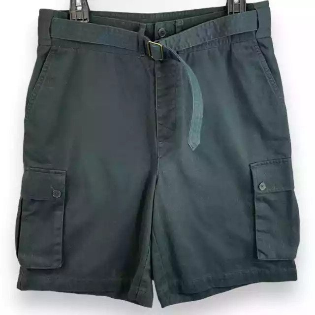 LAUREN BY Ralph Lauren Womens Belted Cargo Shorts Size 10 Black $35.00 ...
