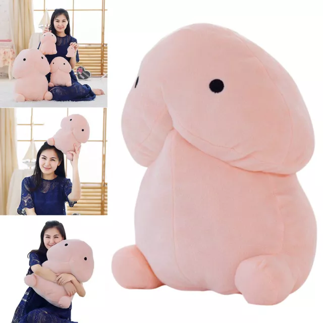 Creative Soft Stuffed Plush Penis Toy Doll Cute Throw Pillow Home Sofa Decor -AU