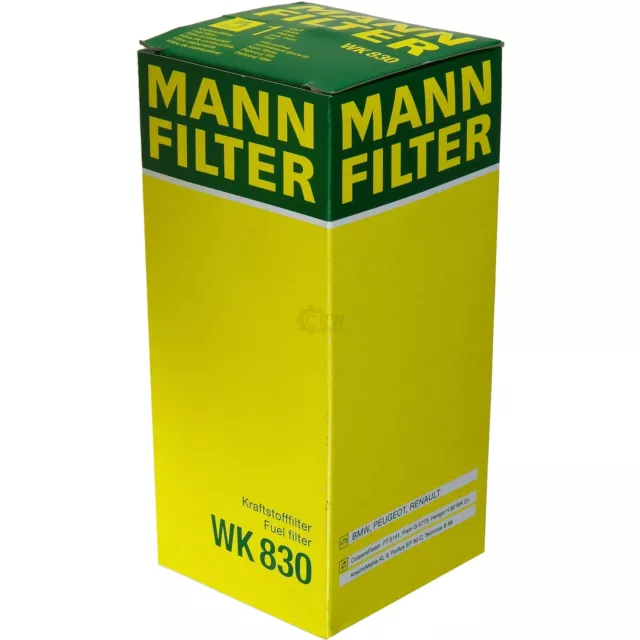 3x Originale MANN-FILTER Filtro Carburante WK 830 Benzina Filtro 3