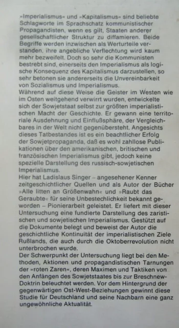 Singer Sowjetimperialismus Komintern Hitler-Stalin-Pakt Kriege Großrussen KPdSU 2