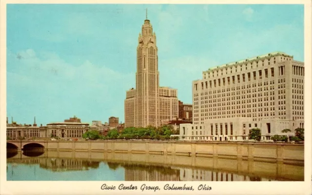 Postcard - Civic Center Group, Columbus, Ohio  Posted 1966  2553