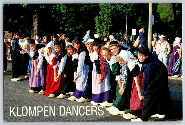 Holland, Michigan - Klompen Dancers, Tulip Time Festival - Vintage Postcard 4x6