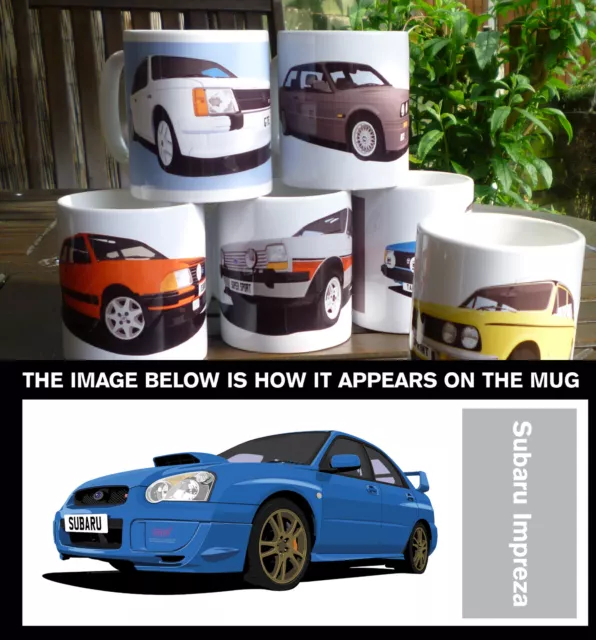 Impreza Car Art Mug. Personalise It!