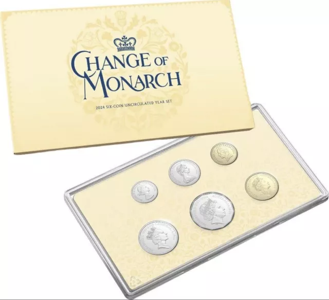 2024 Change Of Monarch Six- Coin Unc Coin Set