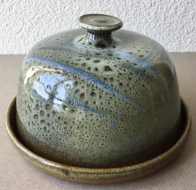 CLOCHE A FROMAGE Et Son Plateau Cristal Modele Pierreries EUR 38,00
